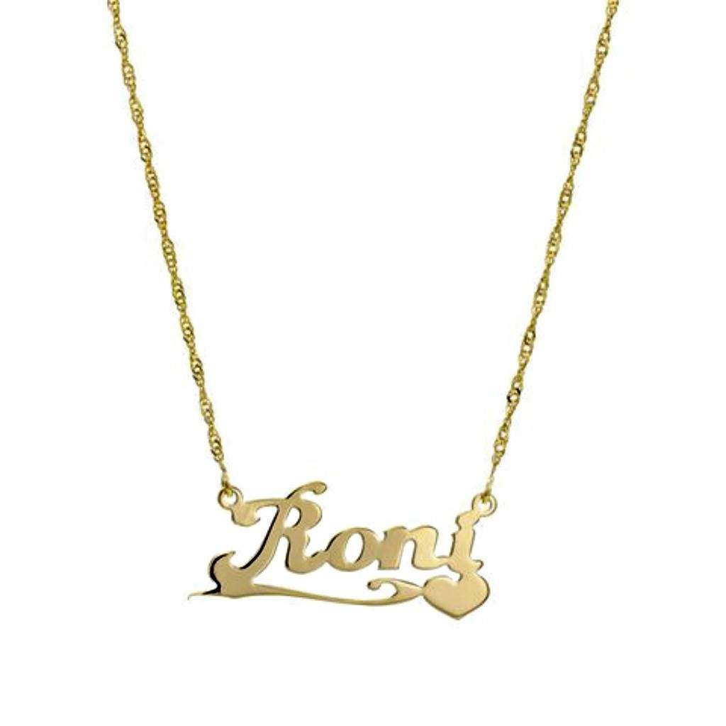 Custom name necklace silver. 925 Sterling Silver / Goldfilled. Israeli Jewelry - Bluenoemi