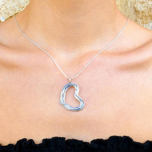 Bluenoemi heart necklace sterling silver - Bluenoemi