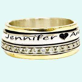 Bluenoemi Israeli Jewelry | Personalized Jewelry Gifts Spinner Ring · Inspiration Ring · Personalize the ring - Bluenoemi