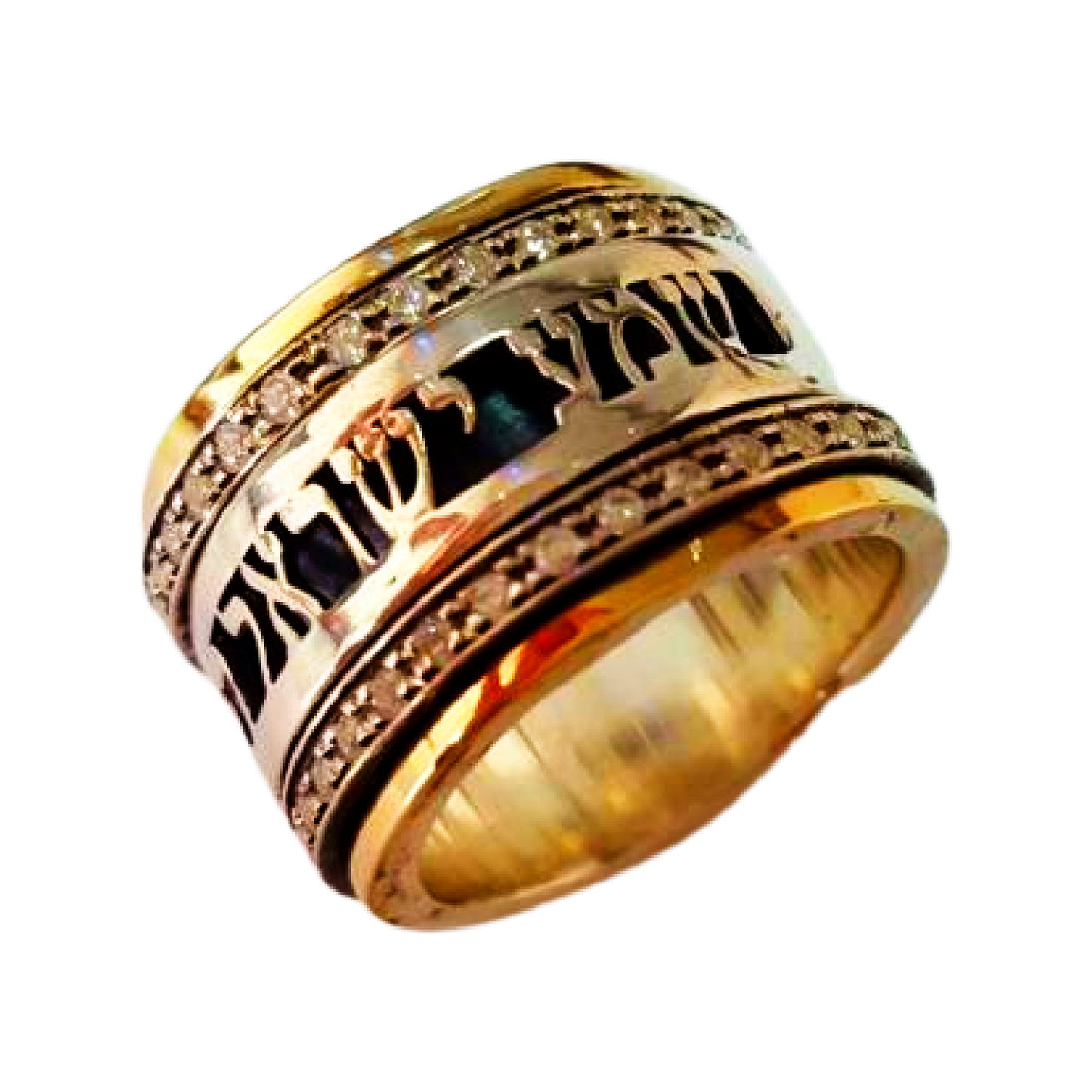 Israeli jewelry designers ring Personalized Ring message Hebrew love verse ring - Bluenoemi