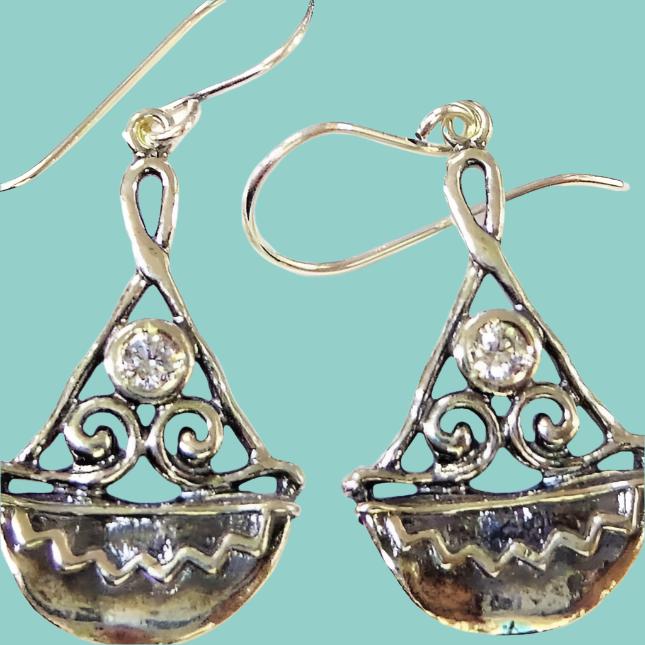 Sterling Silver Earrings for Woman, cz zircons earrings | israelische schmuck | joyas de moda - Bluenoemi