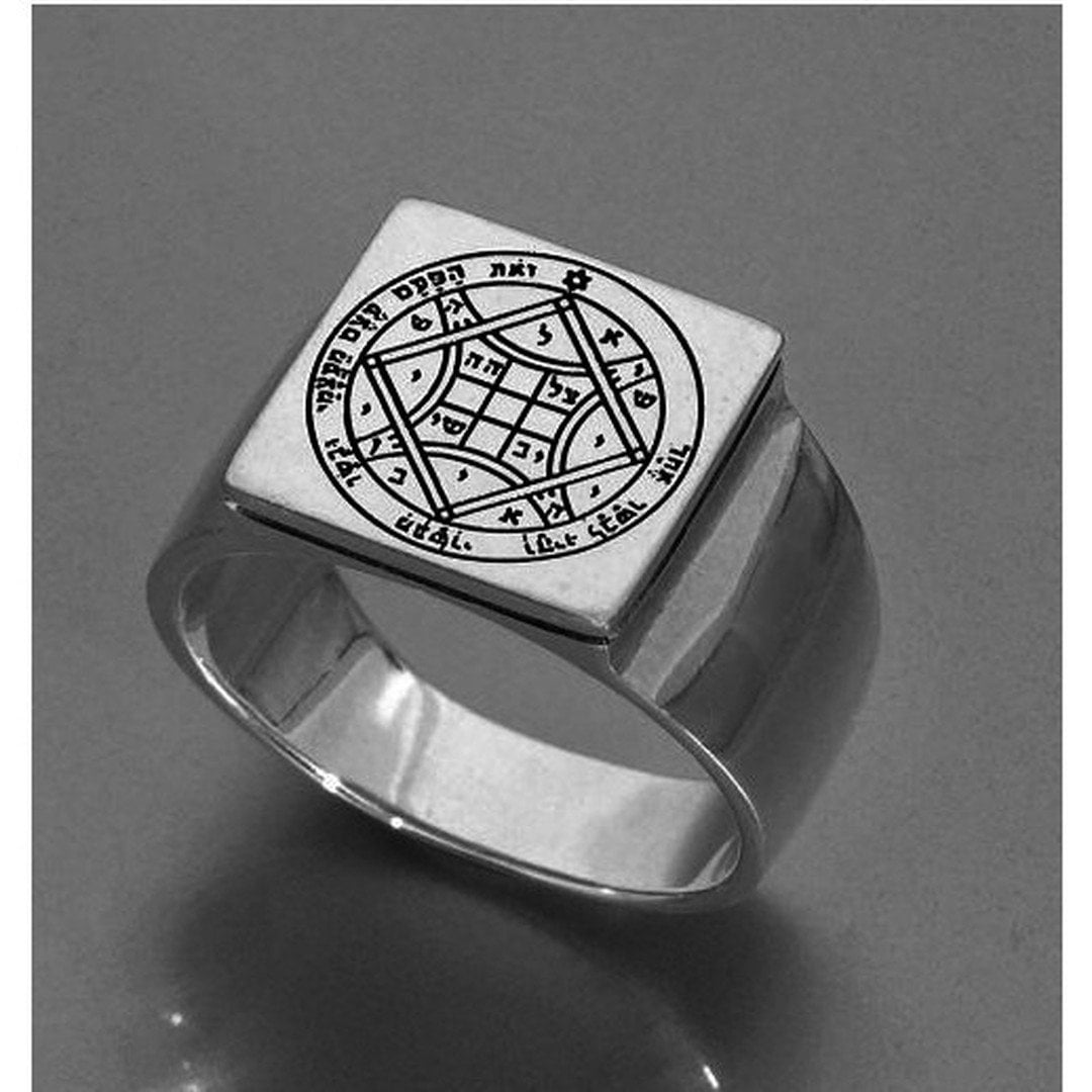 Sterling silver ring, Kabbalah Ring for man, Love ring, Solomon Love seal. - Bluenoemi