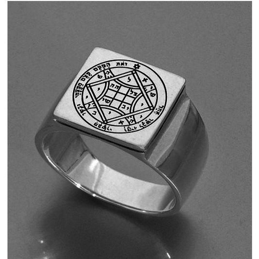 Sterling silver ring, Kabbalah Ring for man, Love ring, Solomon Love seal. - Bluenoemi