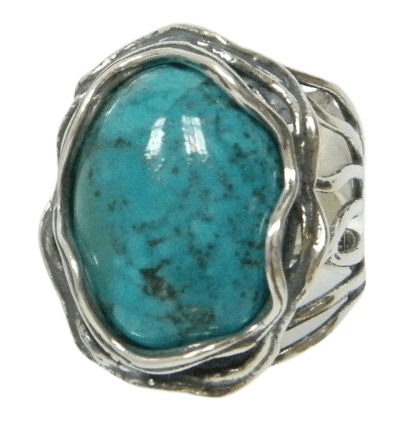 Statement silver ring for woman , Bluenoemi ring , turquoise / onyx / labradorite - Bluenoemi