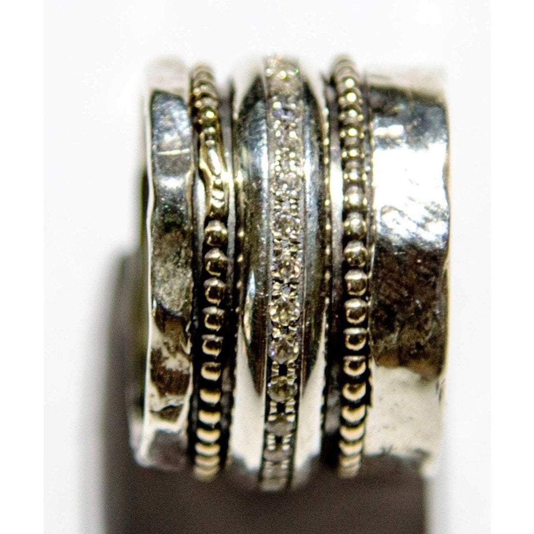 womens spinner rings Unisex rings. His and Hers Matching Wedding Bands. - Bluenoemi