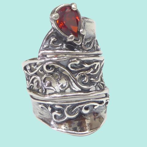 Sterling silver ring for woman Silber Ringe. Bague. - Bluenoemi