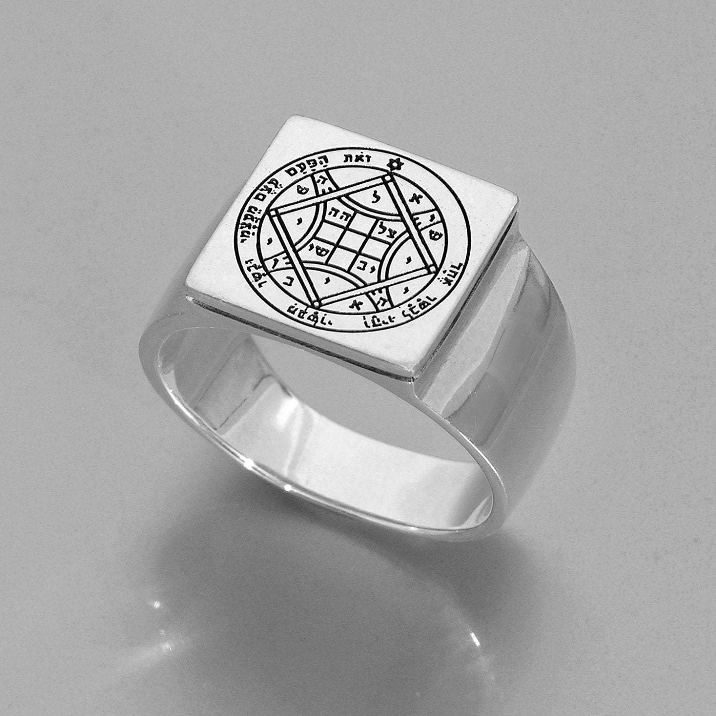 Sterling silver ring . Kabbalah Ring, Love ring, Solomon Love seal , blessing jewelry - Bluenoemi