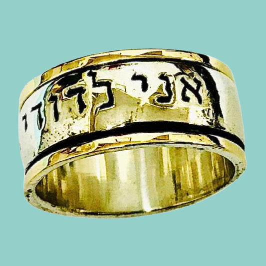 Spinner ring Bluenoemi Israeli jewelry unisex rings - Bluenoemi