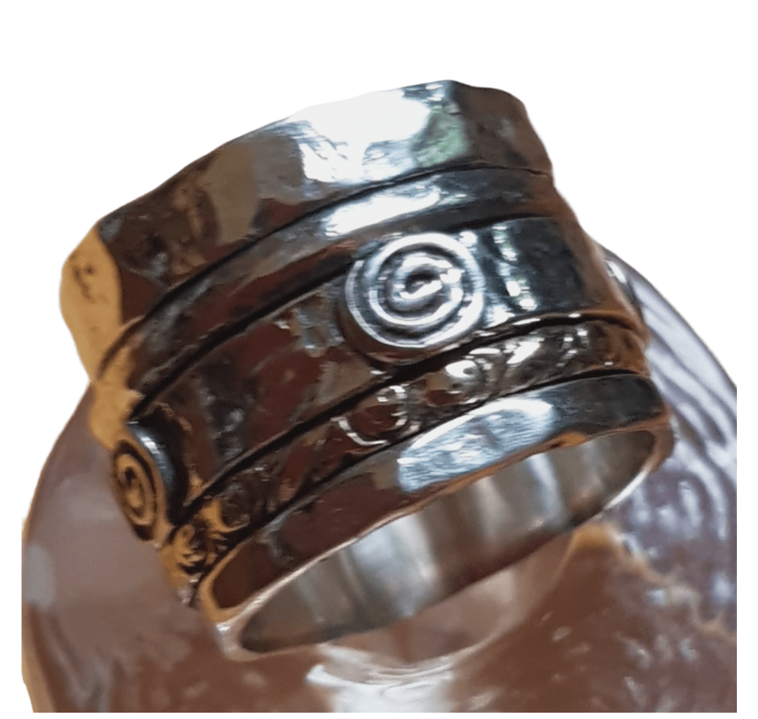 fidget rings spinner ring. Glamorous Bluenoemi Meditation spinning ring. - Bluenoemi