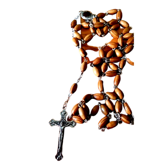 Holy Land Rosary Bethlehem Rosary Olive Wood Beads - Bluenoemi