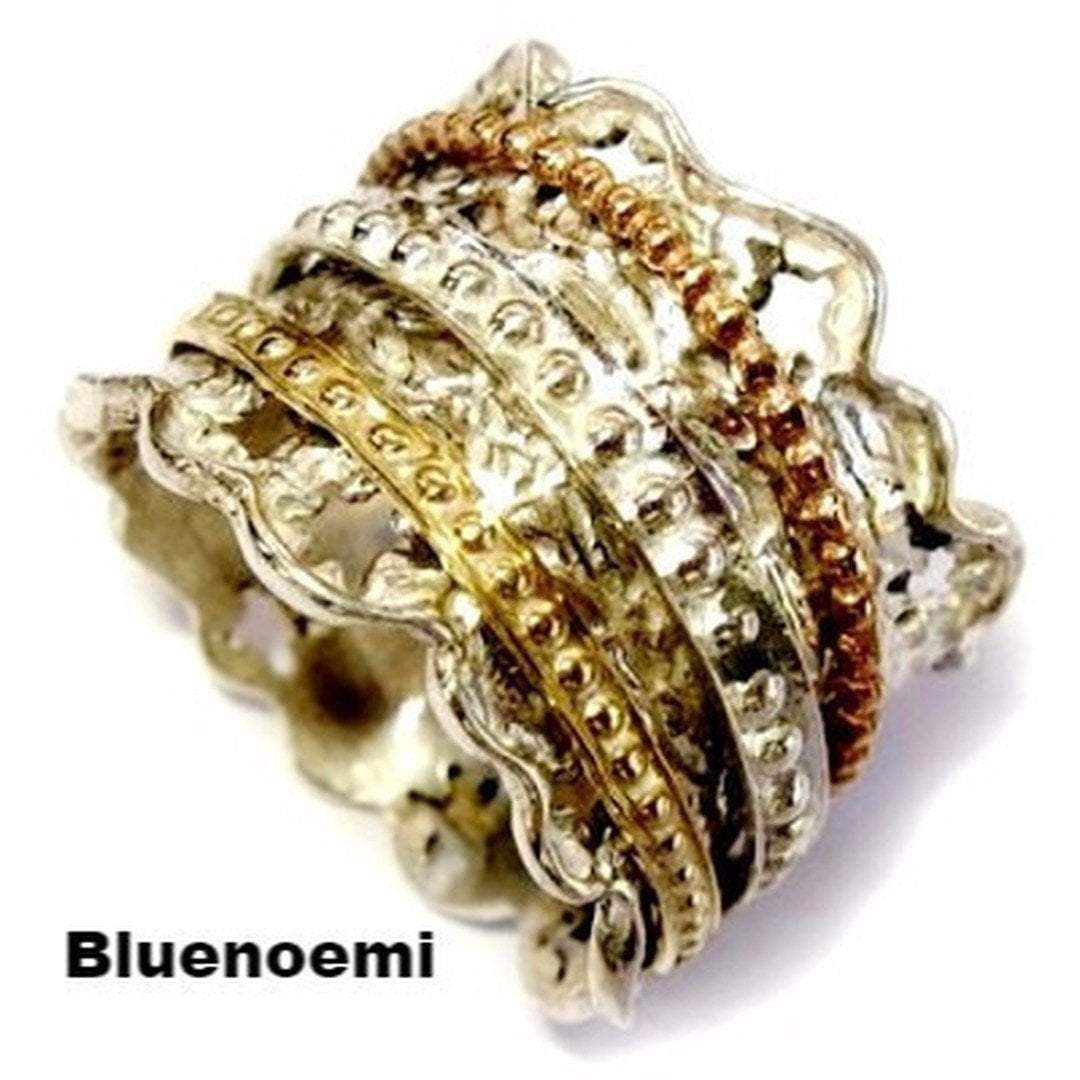 Spinner Fidget ring for women - Israel Ring for Woman - Bluenoemi