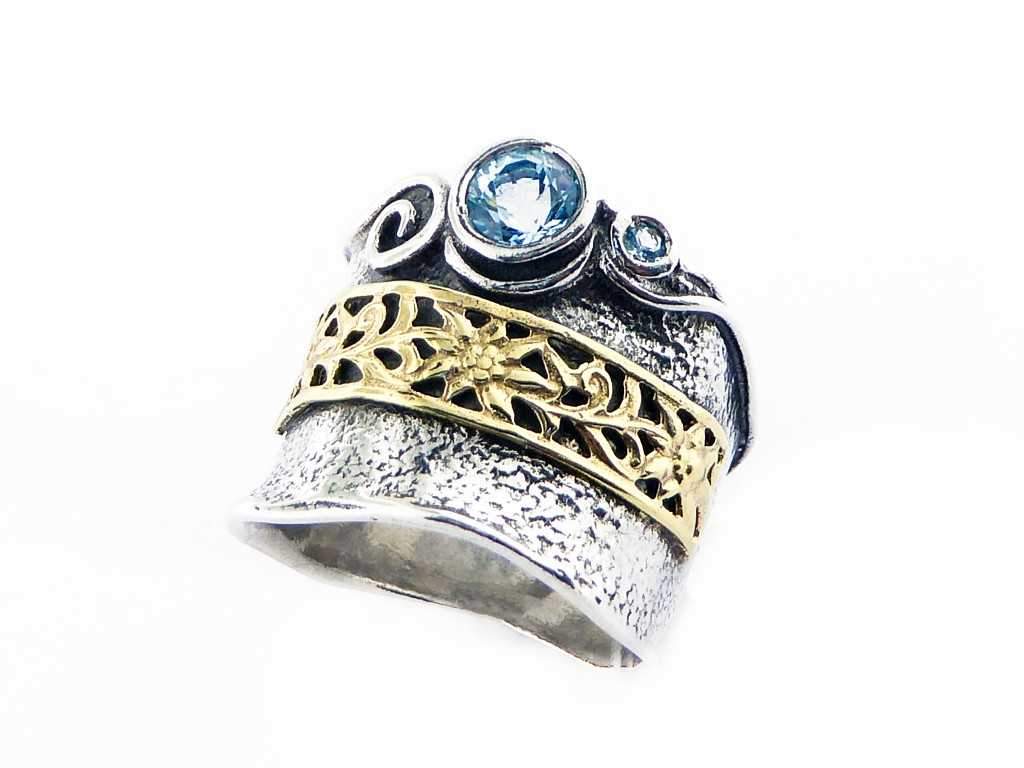 Bluenoemi sterling silver & gold spinner ring - Bluenoemi