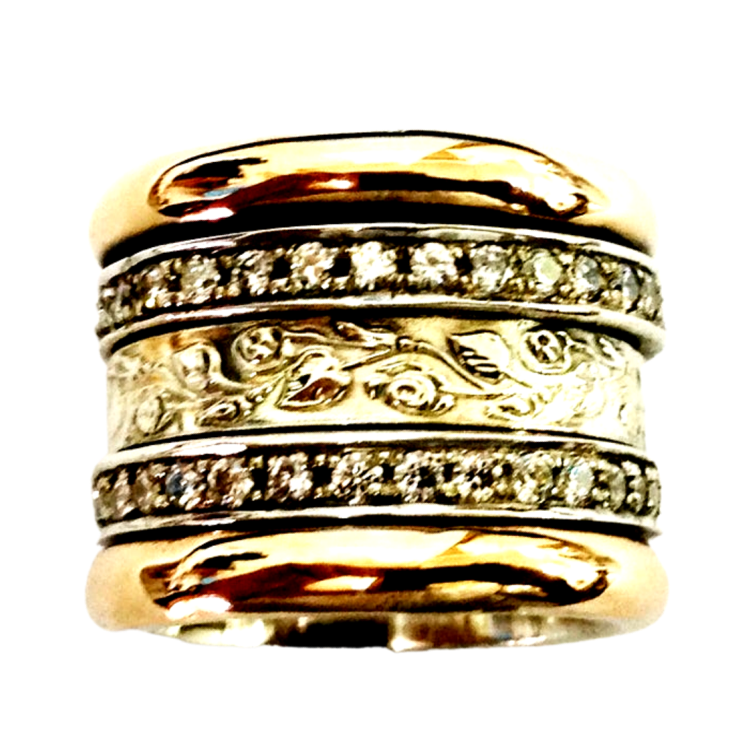 Fidget Rings for Women Spinner ring womens Israeli, Ring Eternity Band. Gemstones Spinner Rings - Bluenoemi