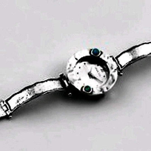 Silver Watch Handcrafted Sterling Silver 925 Bracelet Watch Japanese Myota NEW - Bluenoemi