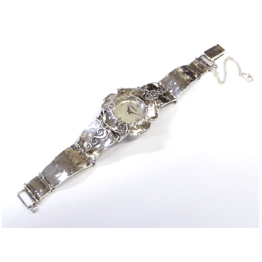 Sterling Silver Watch for woman Japanese Myota - Bluenoemi