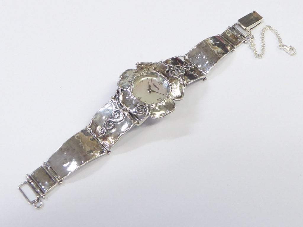 Sterling Silver Watch for woman Japanese Myota - Bluenoemi