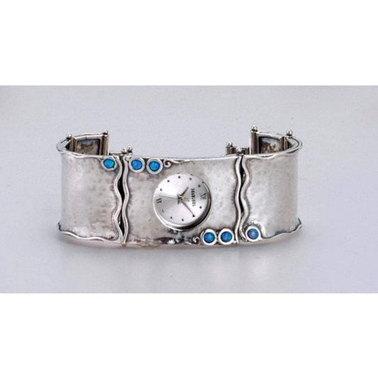 Watch for Woman. Handcrafted Sterling Silver 925 Bracelet Watch. Japanese Myota - Bluenoemi